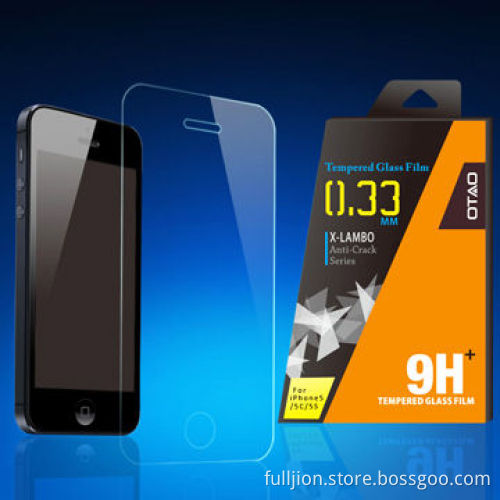 Super anti-crack 9h tempered glass screen protector for iPhone 5/5c/5
